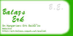 balazs erk business card